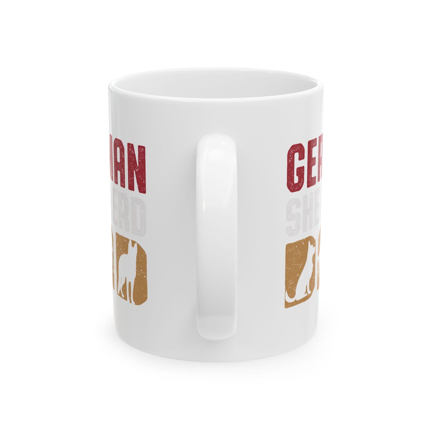 Personalized Dog Lover's German Shepherd Ceramic Mug Perfect for Pet Owners 11oz