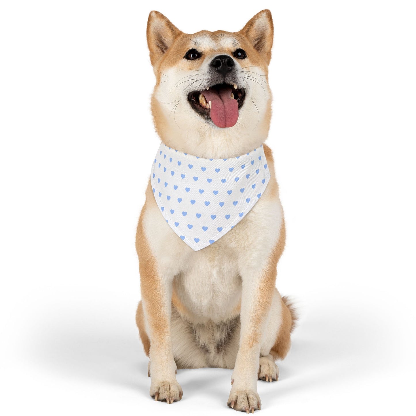 Love Heart Pattern Pet Bandana Collar for Dogs