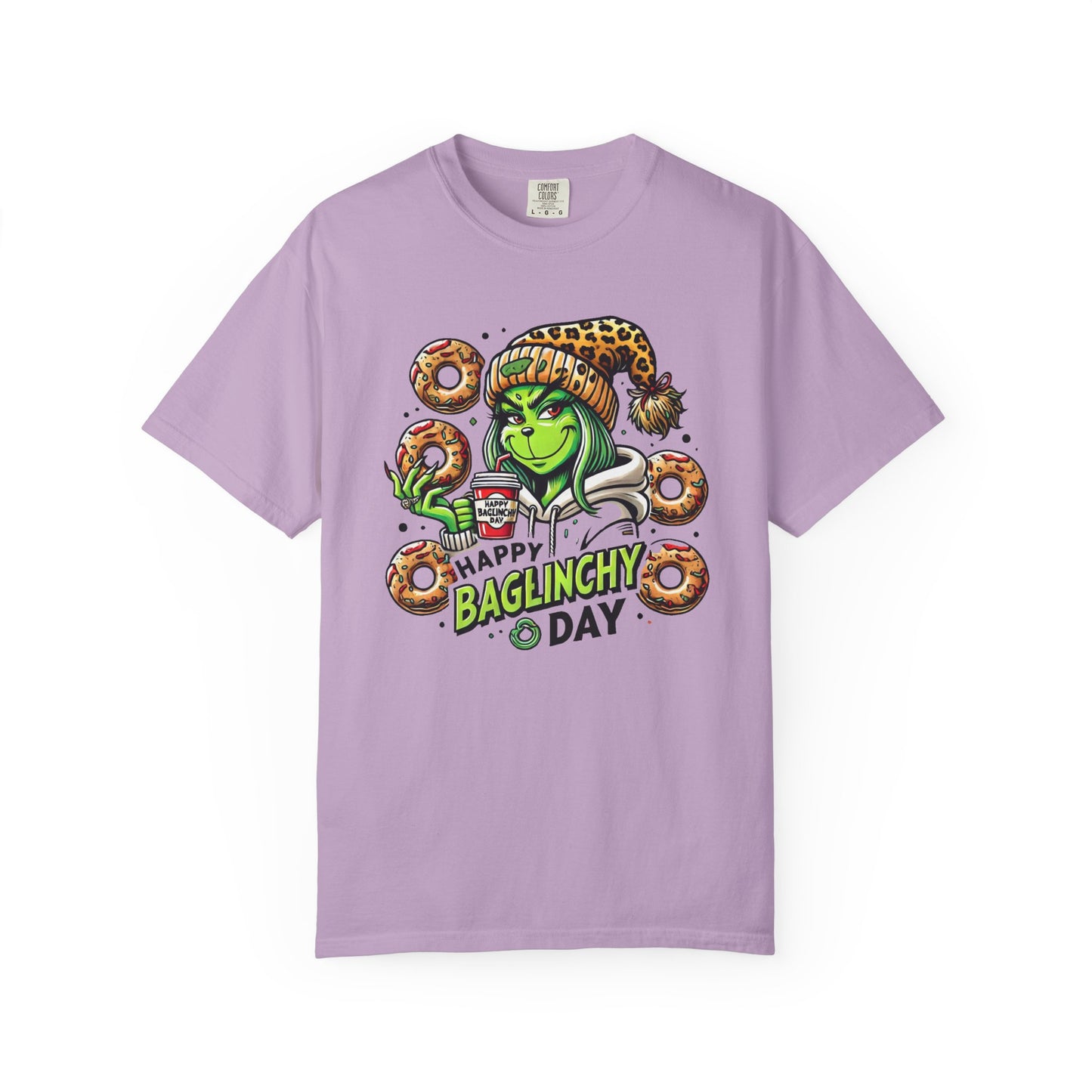 Happy Bagels Day Unisex T-Shirt with Grinchy Design