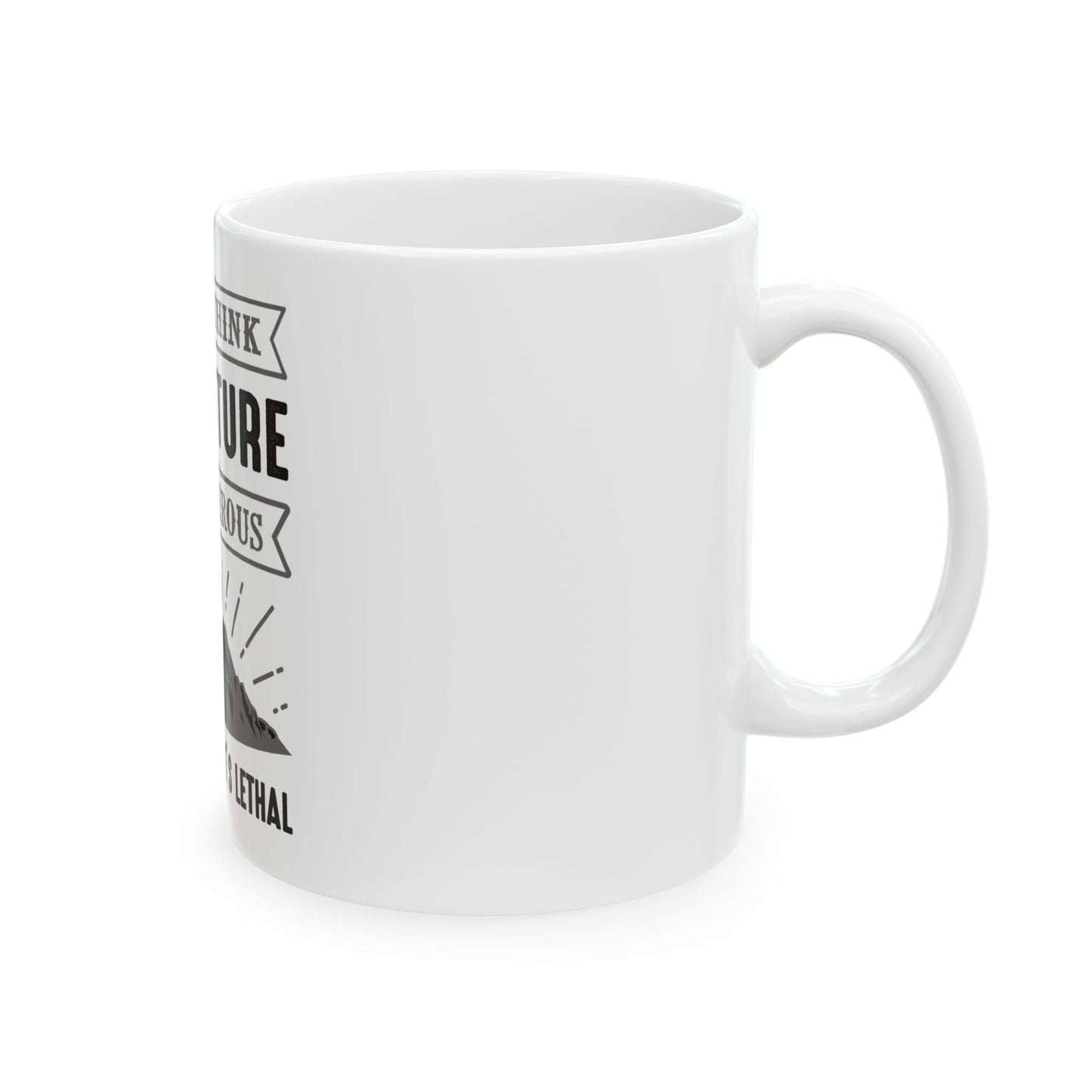Adventure Lovers Ceramic Mug - Perfect Gift for Outdoor Enthusiasts