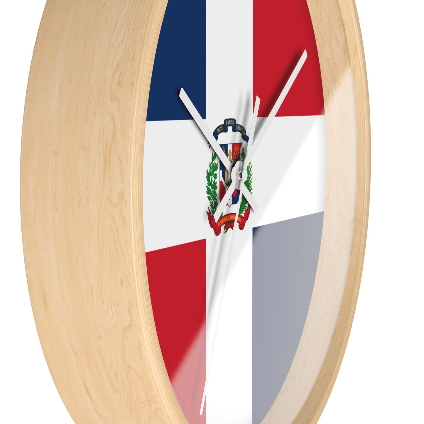 Dominican Republic Flag Wall Clock - Perfect for Home Decor & Gifts