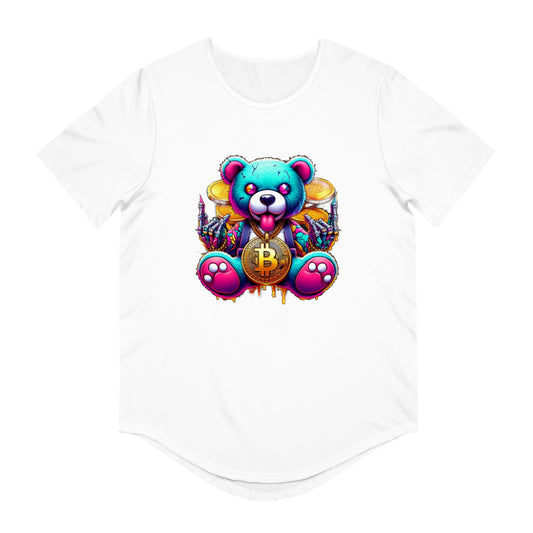 Colorful Teddy Bear Men's Graphic Tee – Fun & Stylish Bear T-Shirt