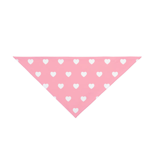 Love Heart Pattern Pet Bandana - Cute Puppy Accessory