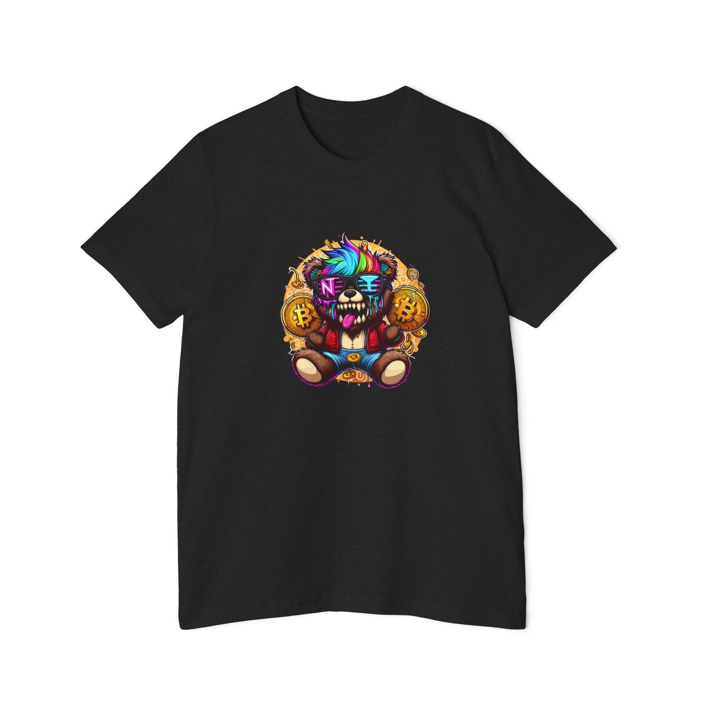 Colorful Crypto Men's T-Shirt – USA-Made Graphic Tee for Crypto Fans