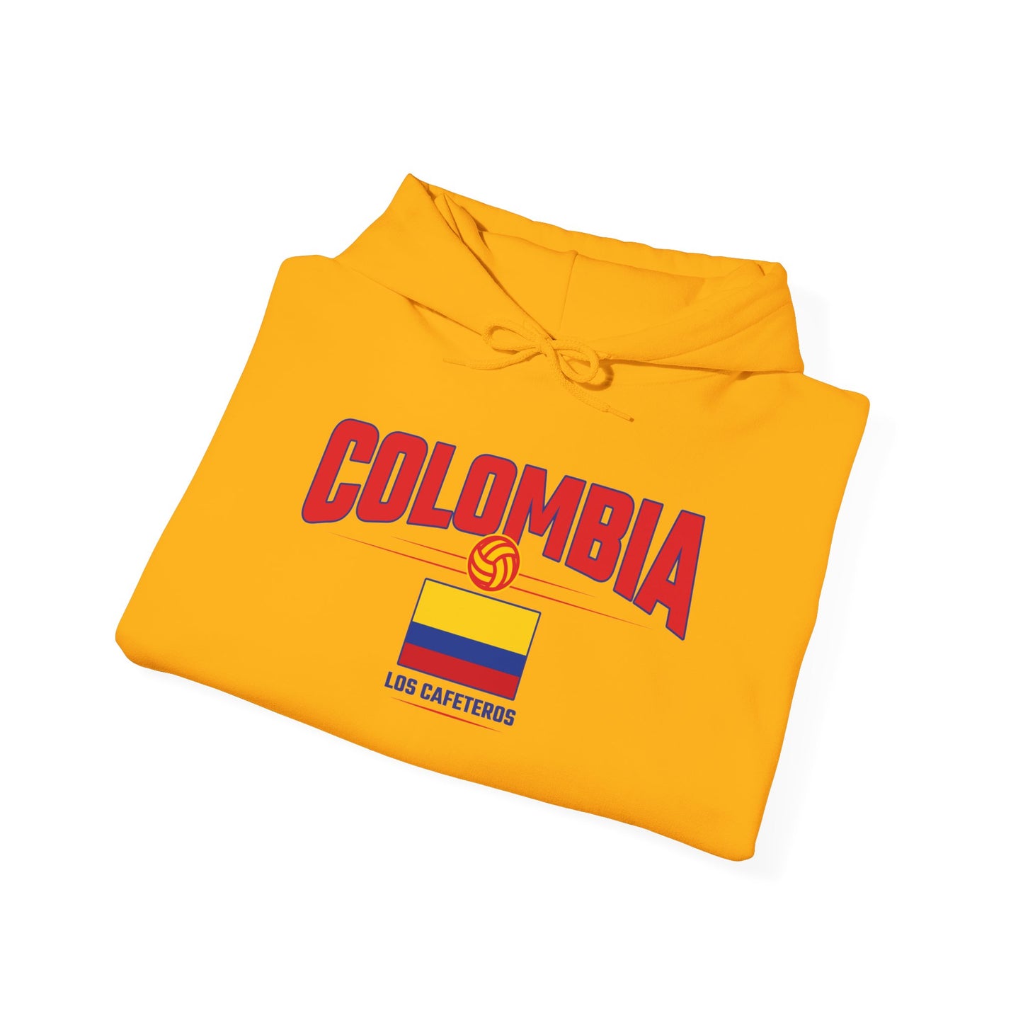 Unisex Hoodie Love Colombia Sweatshirt with Flag Design