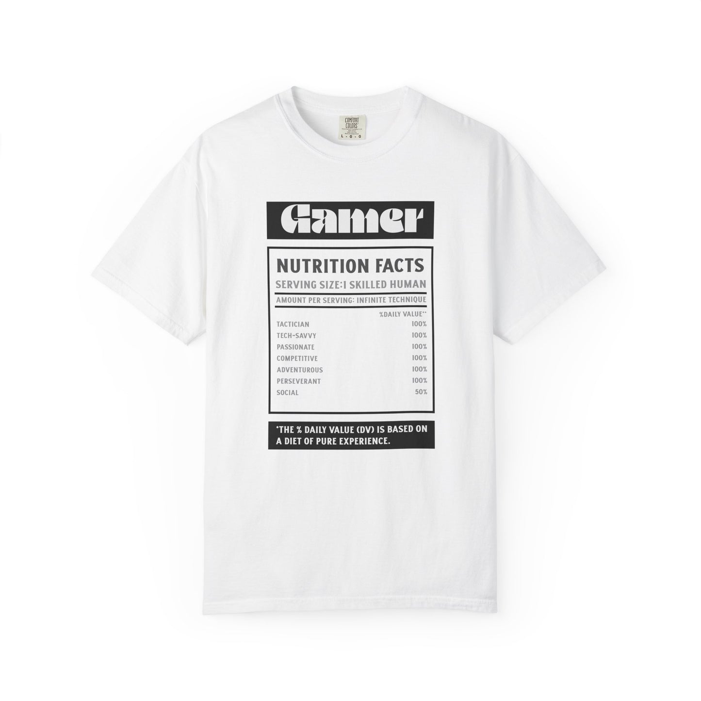 Gamer Nutrition Facts T-Shirt