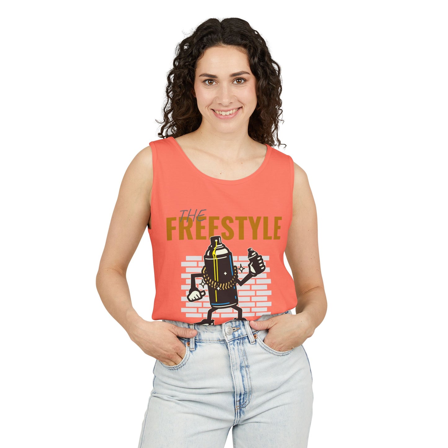 Men's Hip Hop Style Tank Top Freestyle Graphic for Trendsetters