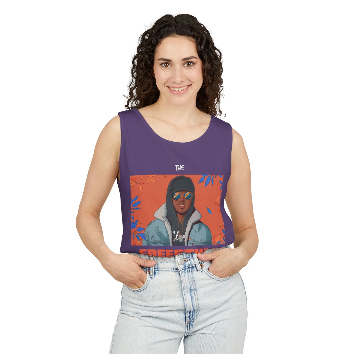 Men's Freestyle Graphic Tank Top Summer Vibes Casual Wear