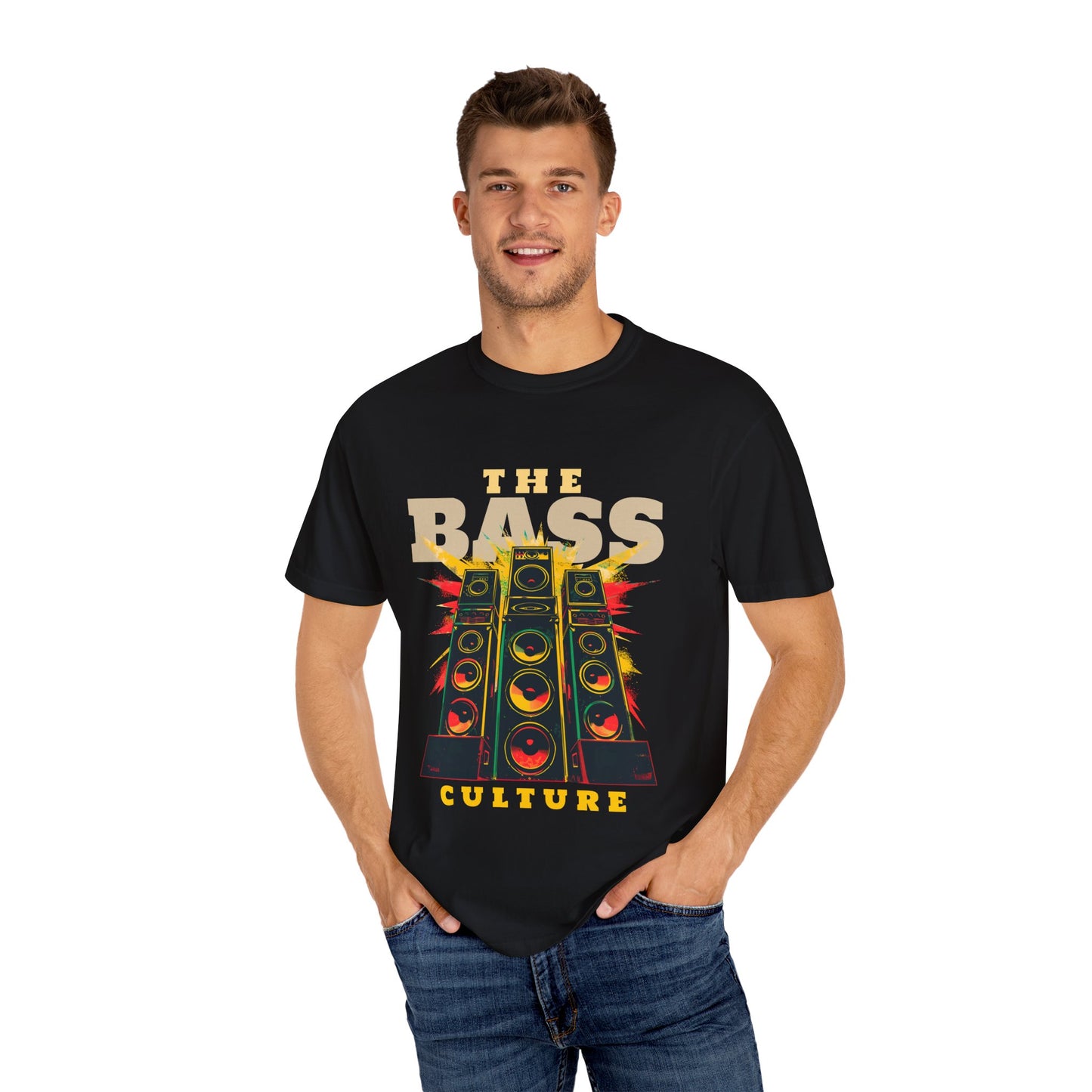 Men's Music Lovers Vintage Bass Culture T-Shirt
