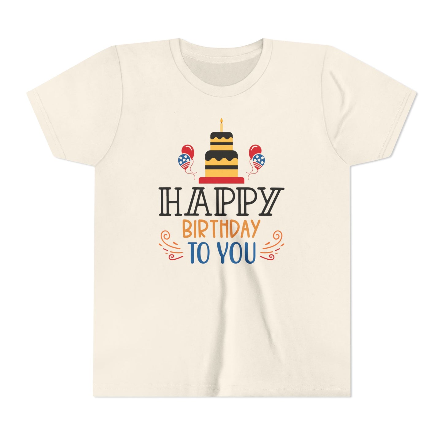 Happy Birthday Youth Short Sleeve Tee