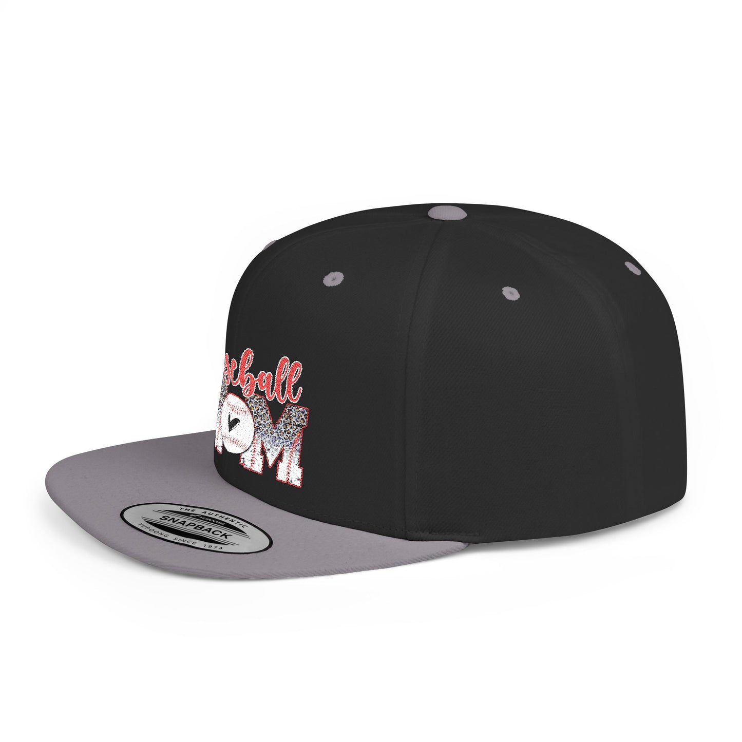 Women's Flat Snapback Cap Baseball Mom - Perfect Gift for Sports Moms