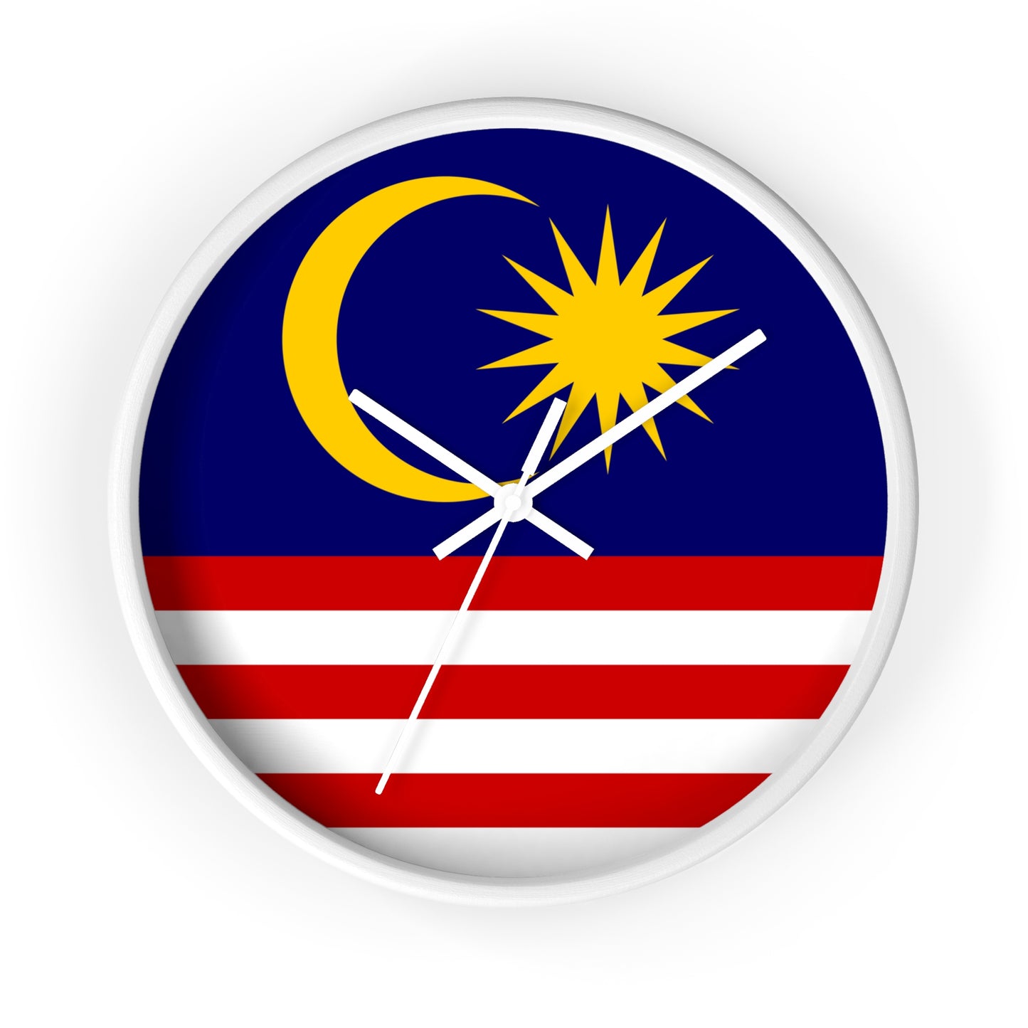 Malaysian Flag Wall Clock – Unique Home Decor for National Celebrations