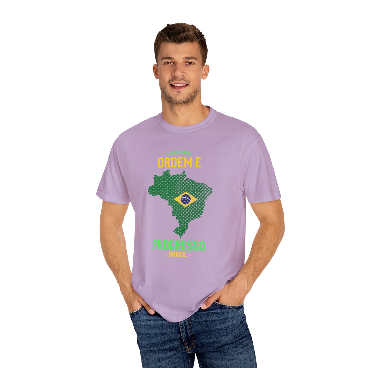Unisex T-Shirt Brazil Inspired Progress Graphic