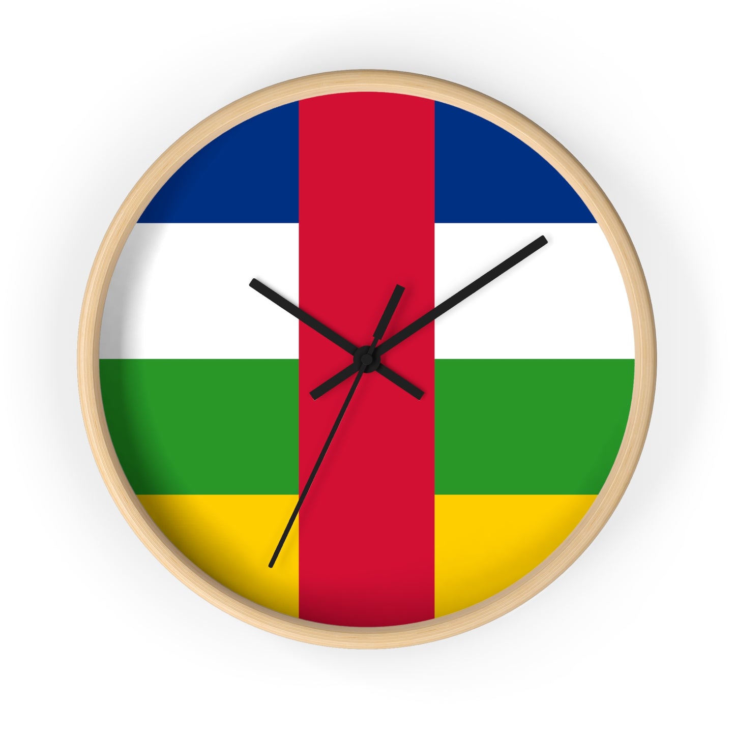 Central African Republic Flag Wall Clock - Stylish Home Decor