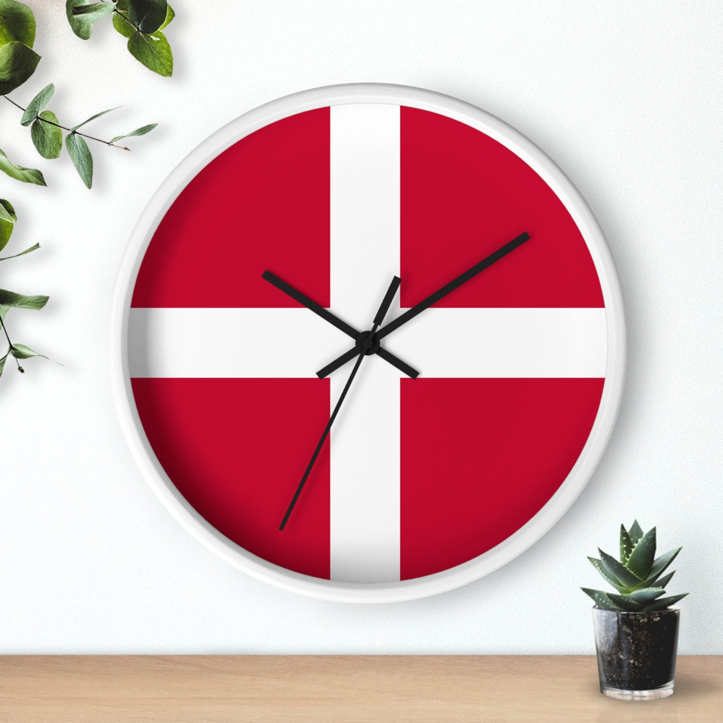 Danish Flag Wall Clock - Timeless Home Decor