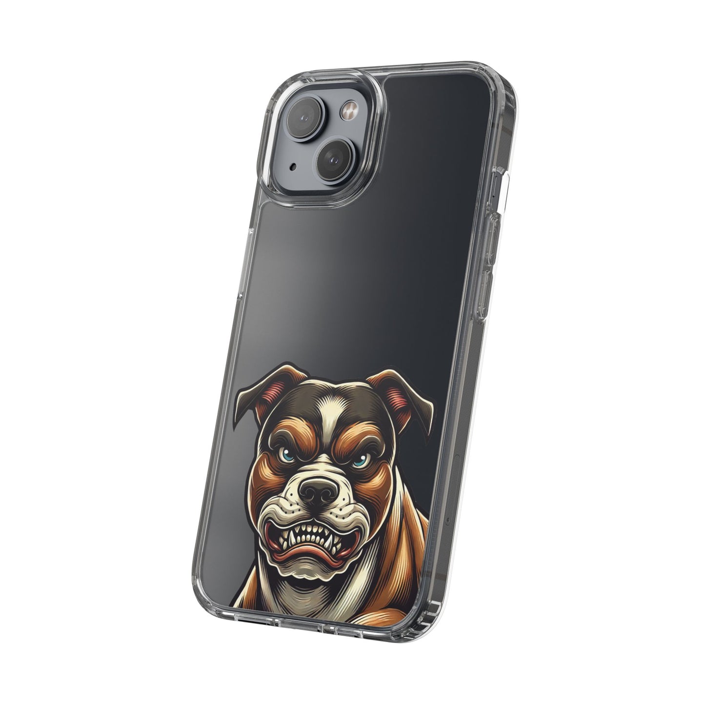 Pit Bull Print Clear Case - Perfect for Pet Lovers