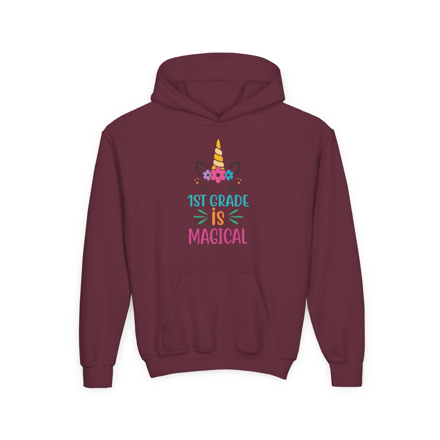 Magical Unicorn 1st Grade Youth Hoodie