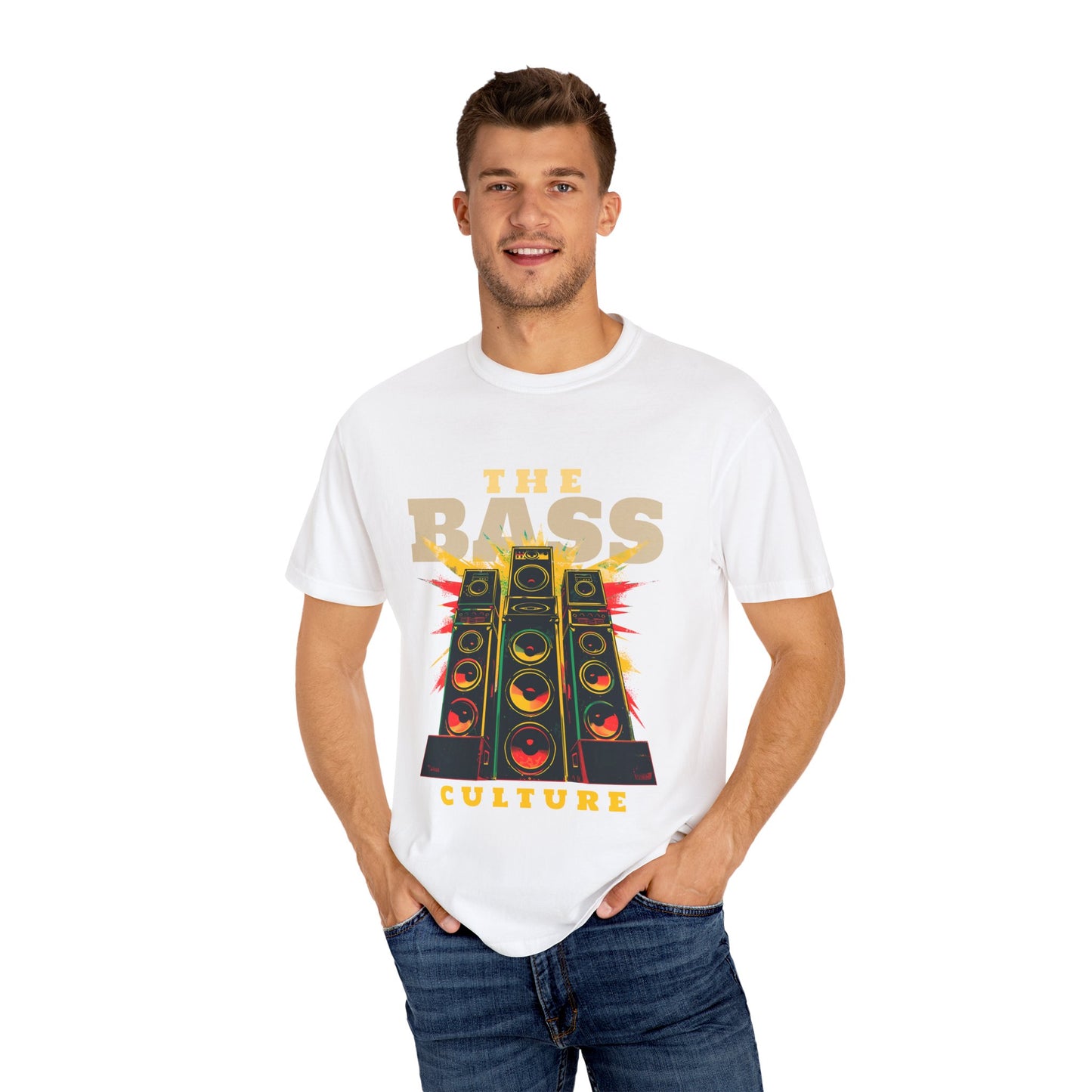 Men's Music Lovers Vintage Bass Culture T-Shirt