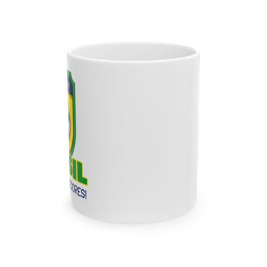 Brazil Soccer Fans Ceramic Coffee Mug 11oz