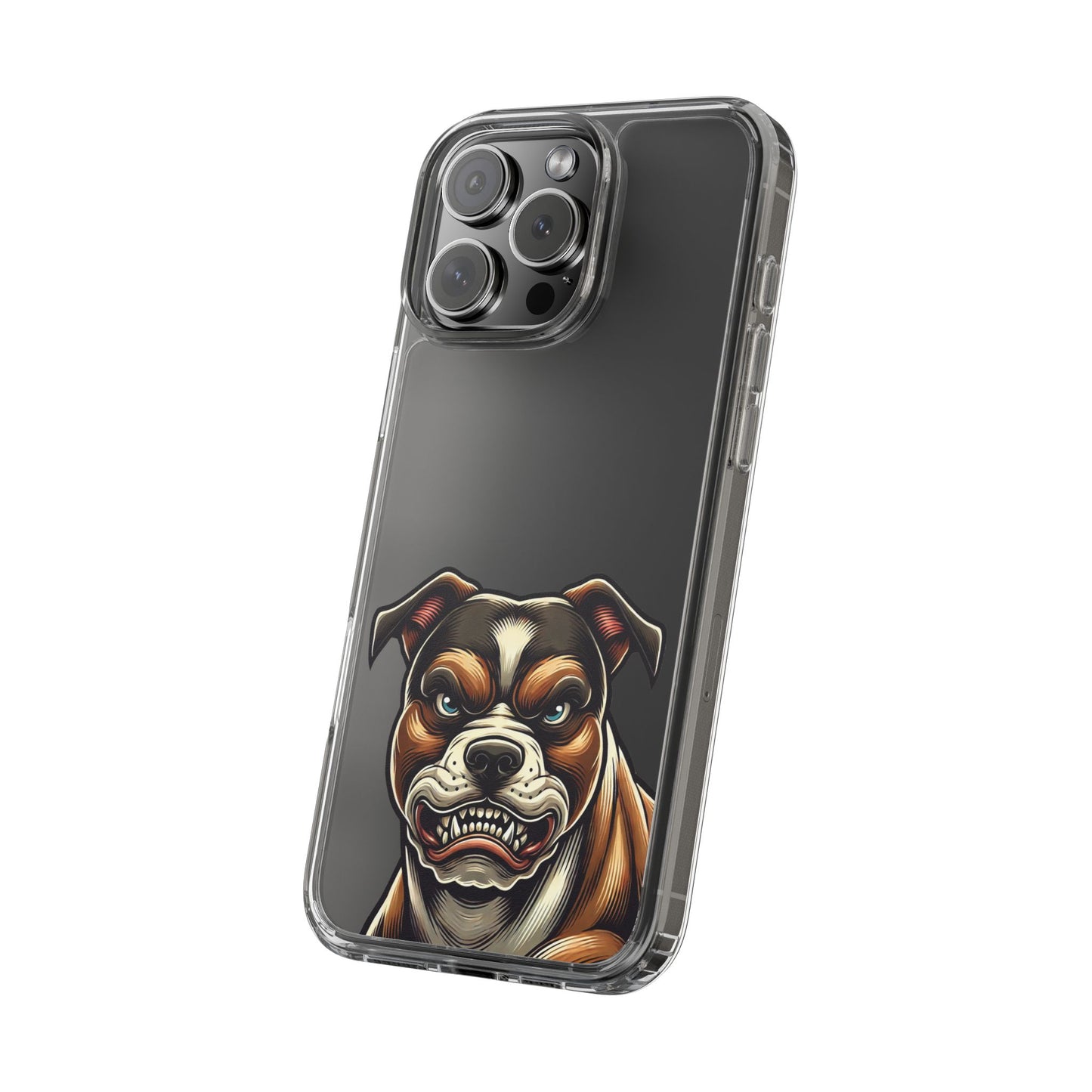 Pit Bull Print Clear Case - Perfect for Pet Lovers
