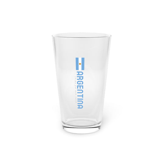 Argentina Flag 16oz Pint Glass - Celebrate Your Love for Country