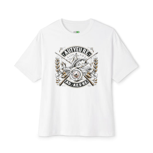 Vintage Autentique Oversized Tee - Casual Fishing T-Shirt
