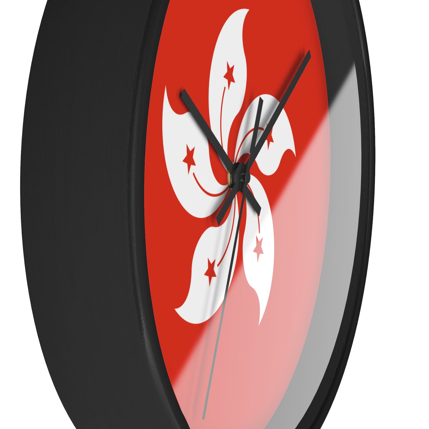 Elegant Hong Kong Floral Wall Clock - Modern Home Decor