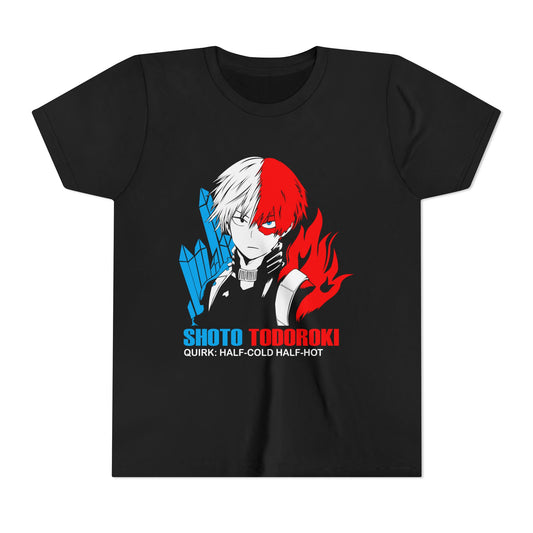 Youth Anime Tee Shoto Todoroki – My Hero Academia T-hirt for Kids