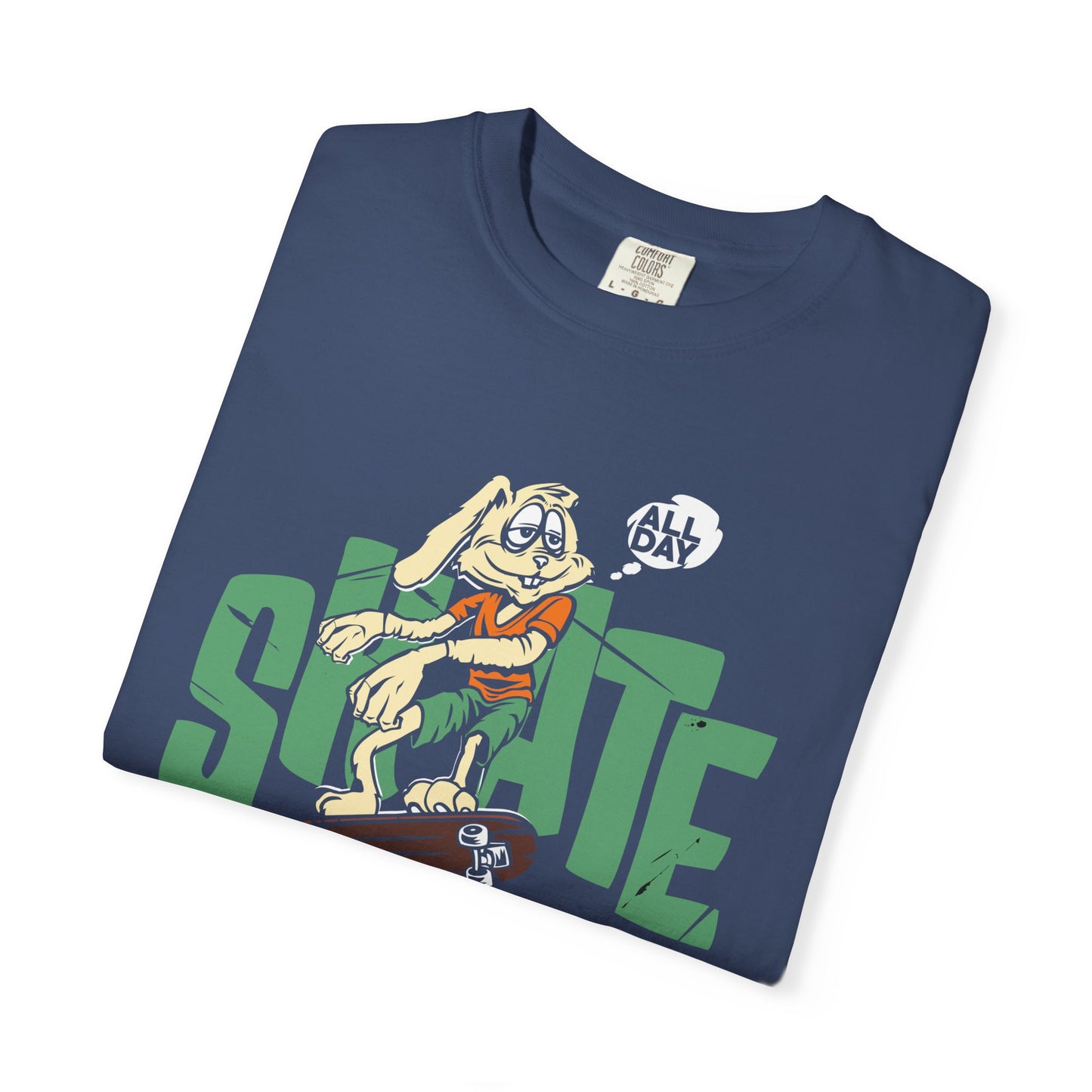 Unisex Trendy T-Shirt "All Day Skate" - Skateboarding Graphic Tee