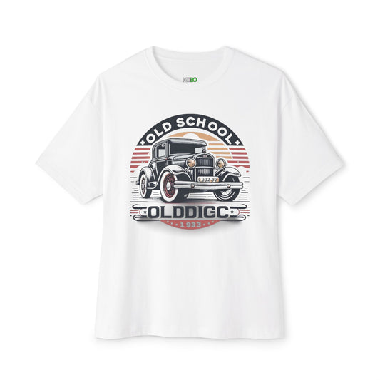 Retro Old School Car Oversized Boxy Tee – Vintage Car T-shirt