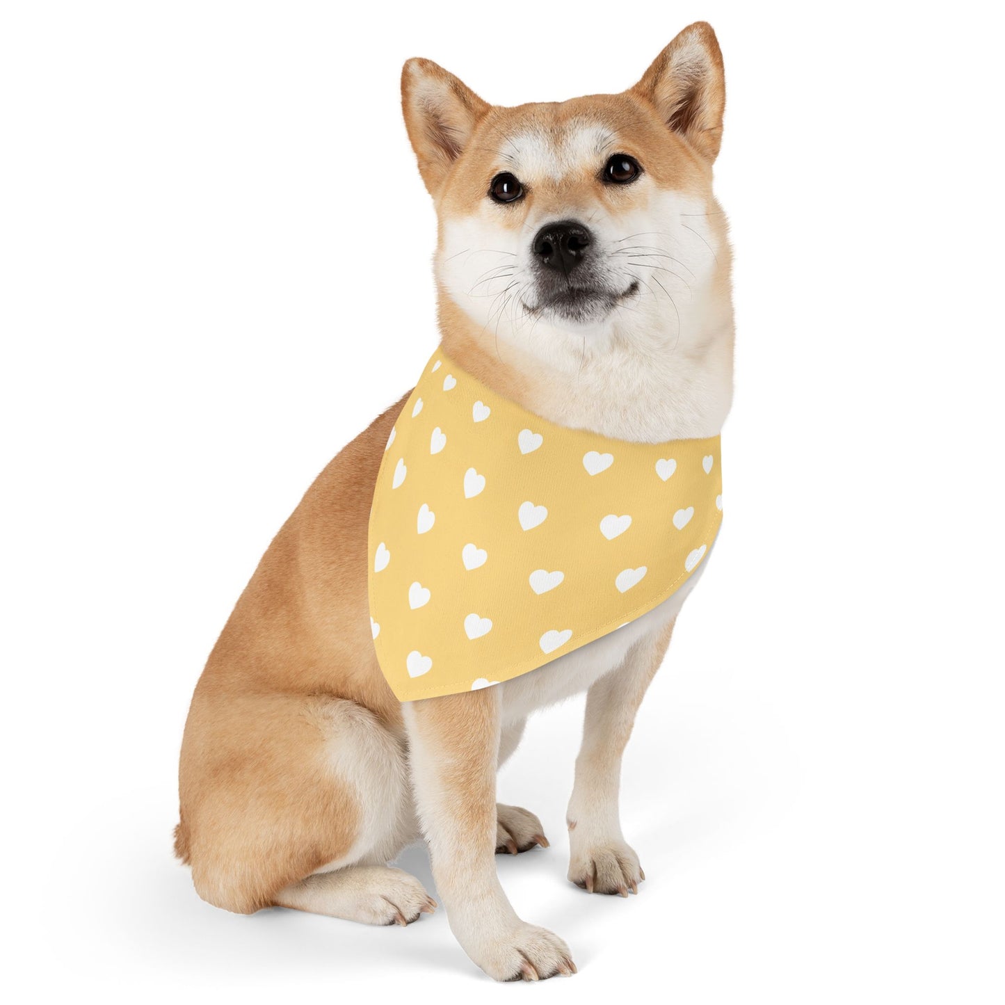 Love Heart Pattern Pet Bandana Collar for Dogs
