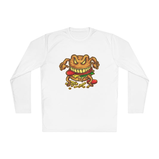 Men's Funny Burger Frog Long Sleeve Tee