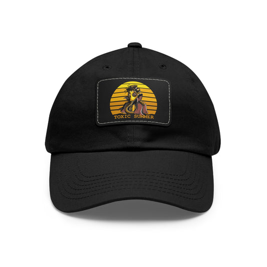 Toxic Summer Unisex Hat with Leather Patch - Cap for Summer Vibes