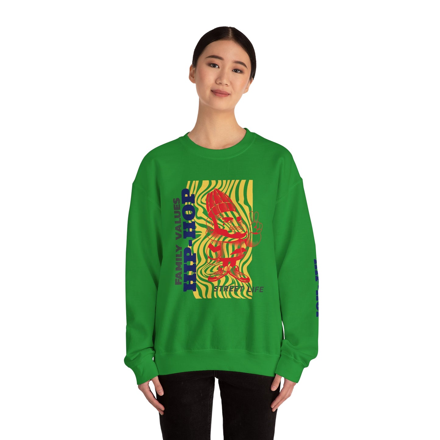 Men's Hip-Hop Crewneck Sweatshirt
