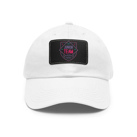 Junior Team Leather Patch Dad Hat | Casual Baseball Cap