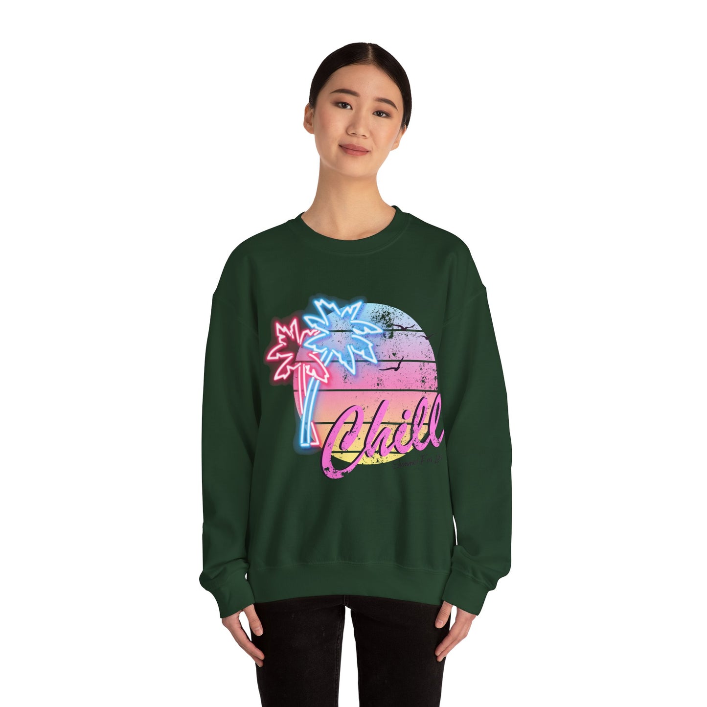 Chill Summer Vibes Unisex Crewneck Sweatshirt