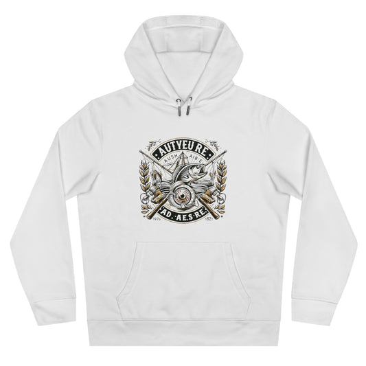 Vintage Fishing Hoodie - Autore Insignia Design for Adventurous Spirits