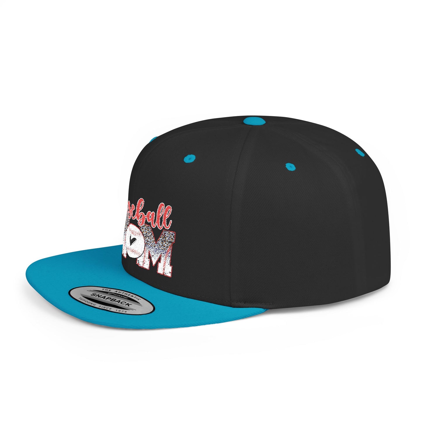 Women's Flat Snapback Cap Baseball Mom - Perfect Gift for Sports Moms