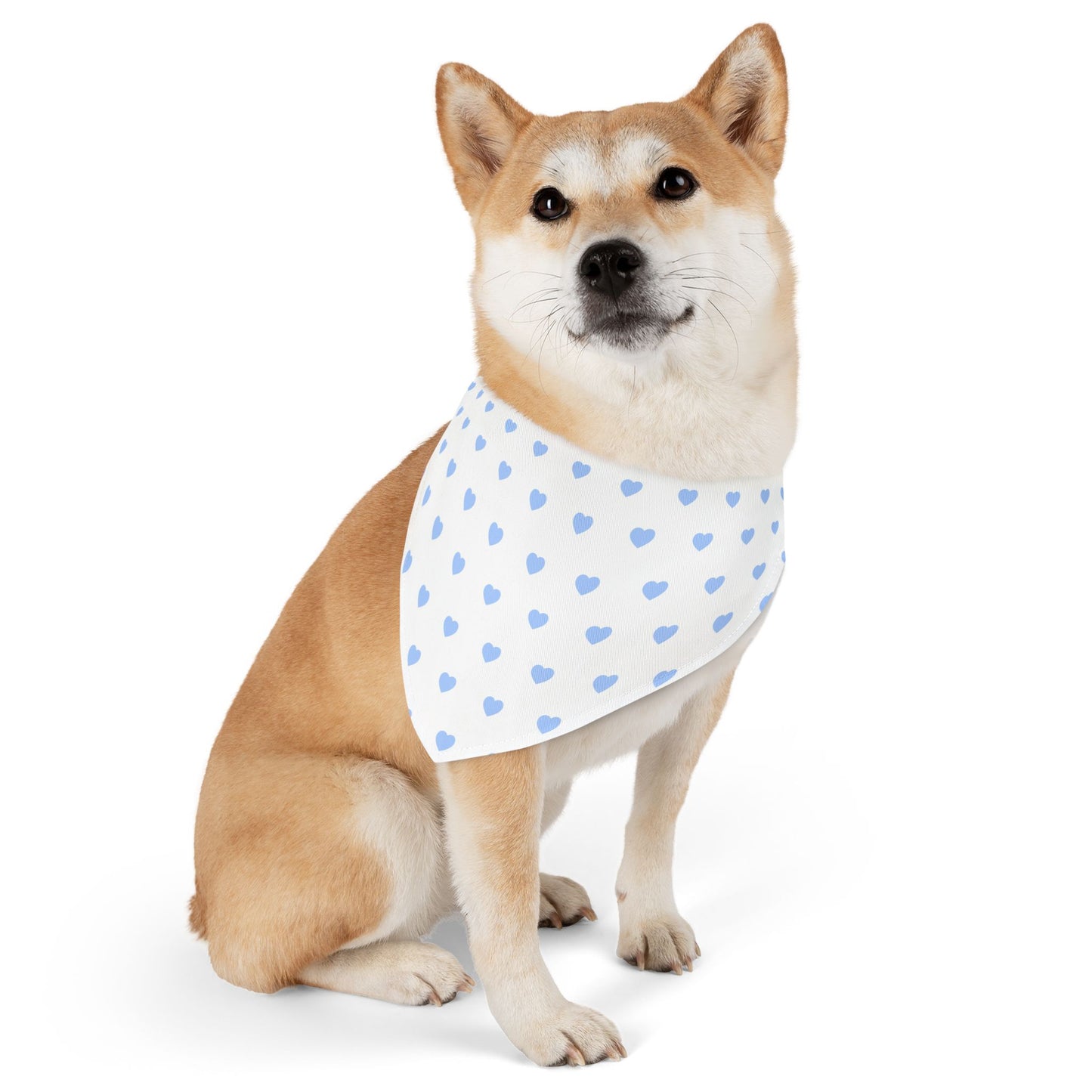 Love Heart Pattern Pet Bandana Collar for Dogs