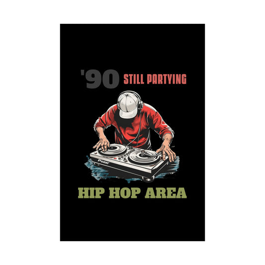 '90s Hip Hop Party Matte Vertical Posters - Perfect for Music Lovers