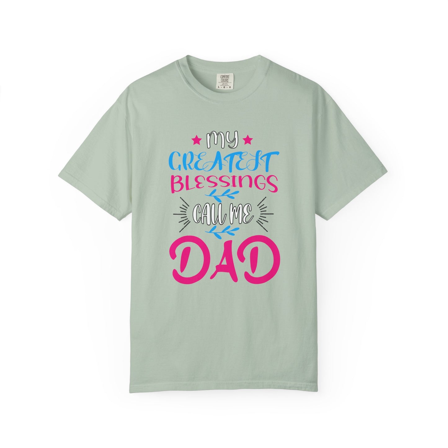 Men's Fatherhood Personalized Blessings T-Shirt