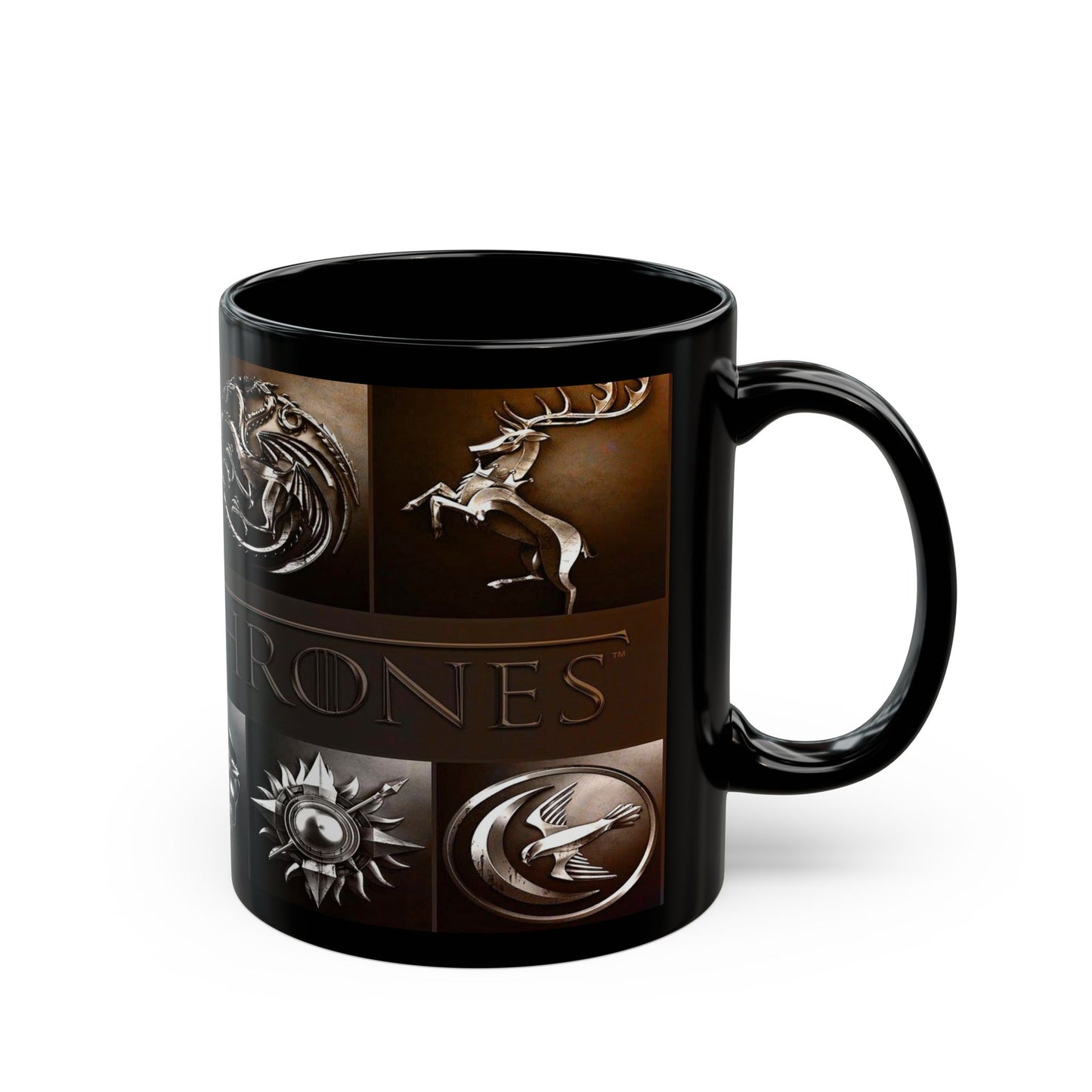 Game of Thrones House Sigils Black Mug 11oz