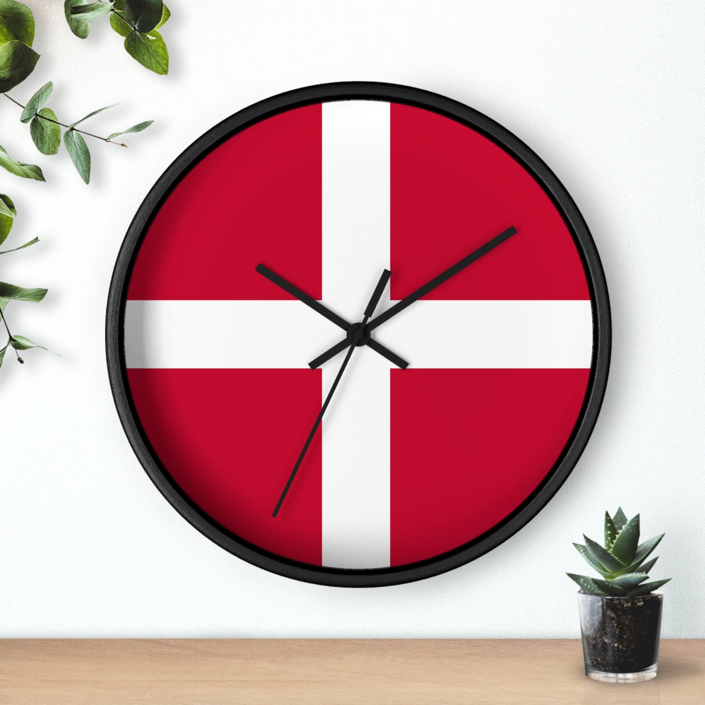 Danish Flag Wall Clock - Timeless Home Decor