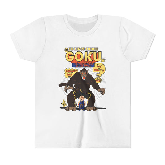 Anime Incredible Goku Youth Short Sleeve Tee – Fun Graphic T-Shirt