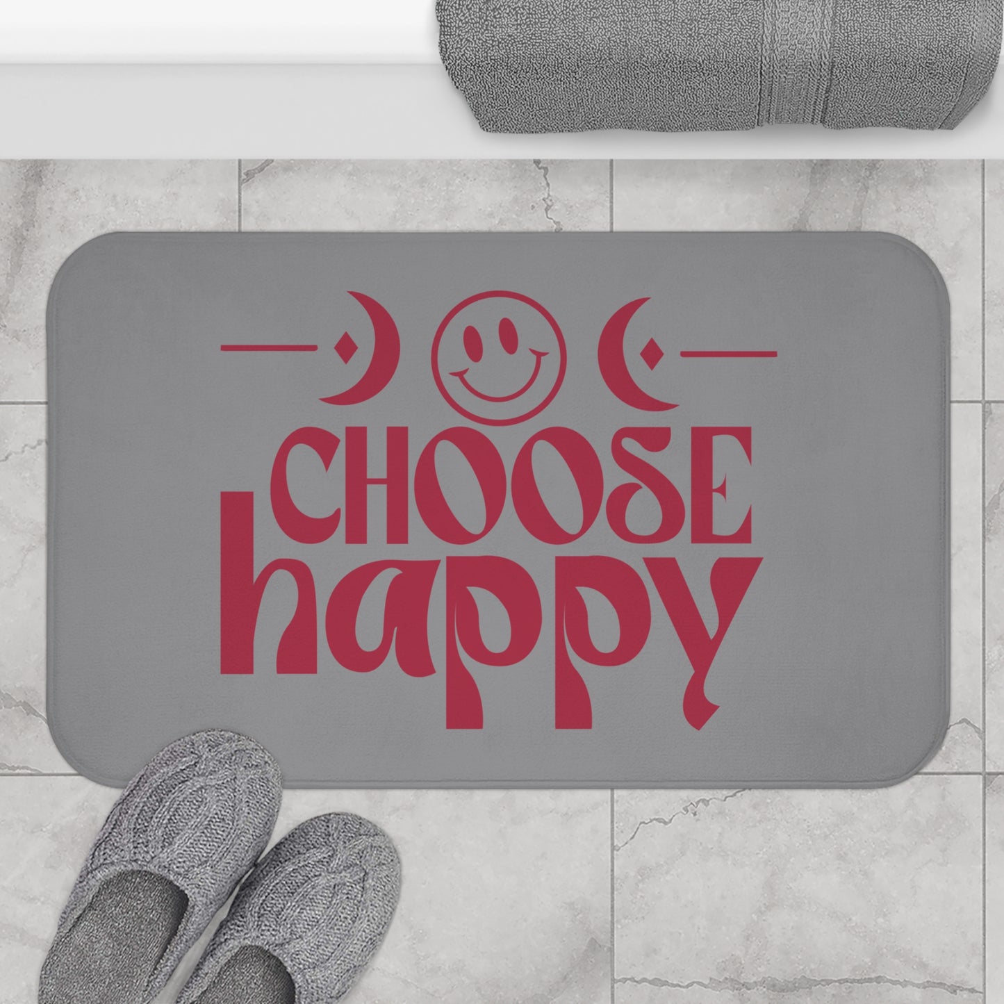Bath Mat - Cheerful Bathroom Decor for Positive Vibes