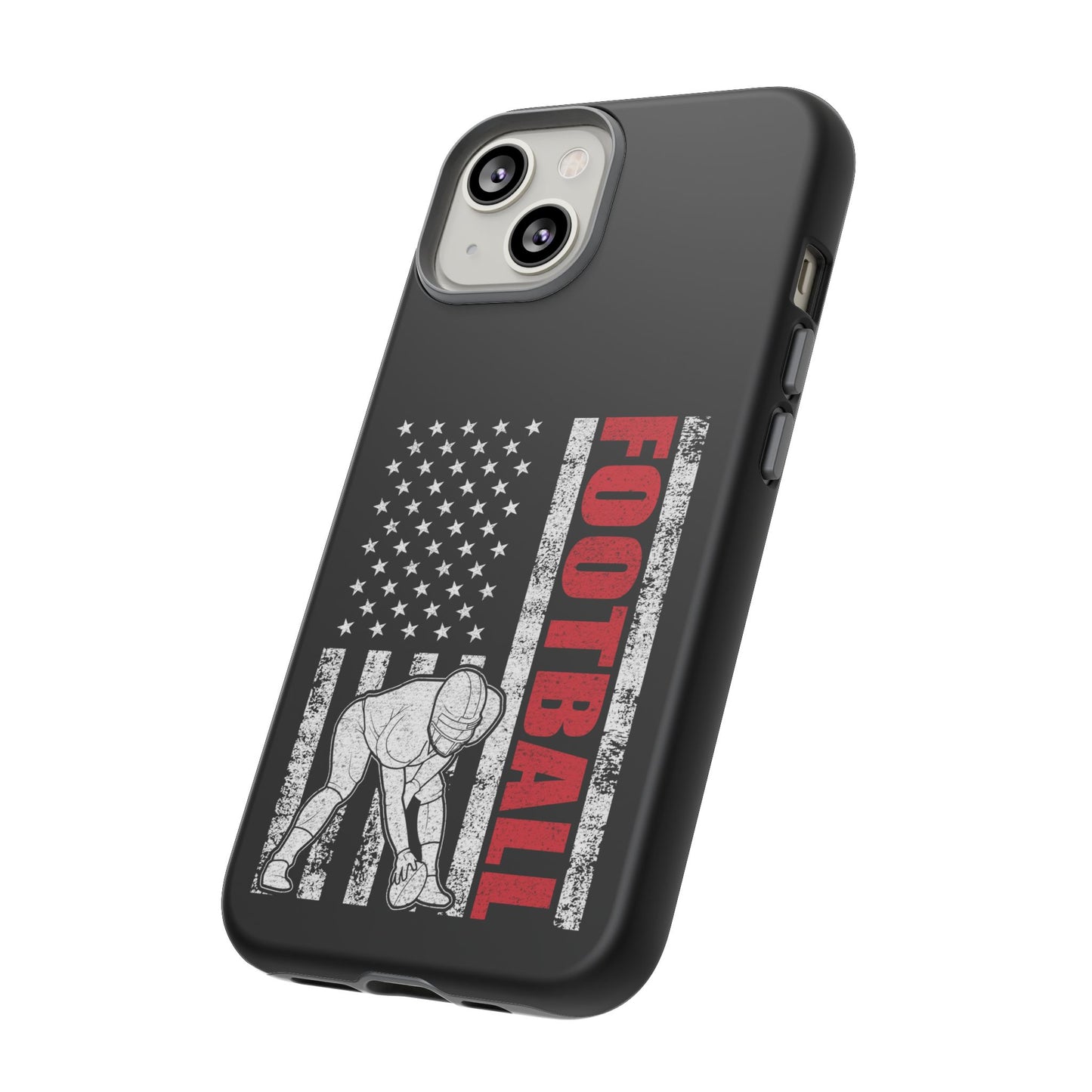 Football American Flag Phone Case - Tough Cases for Fans