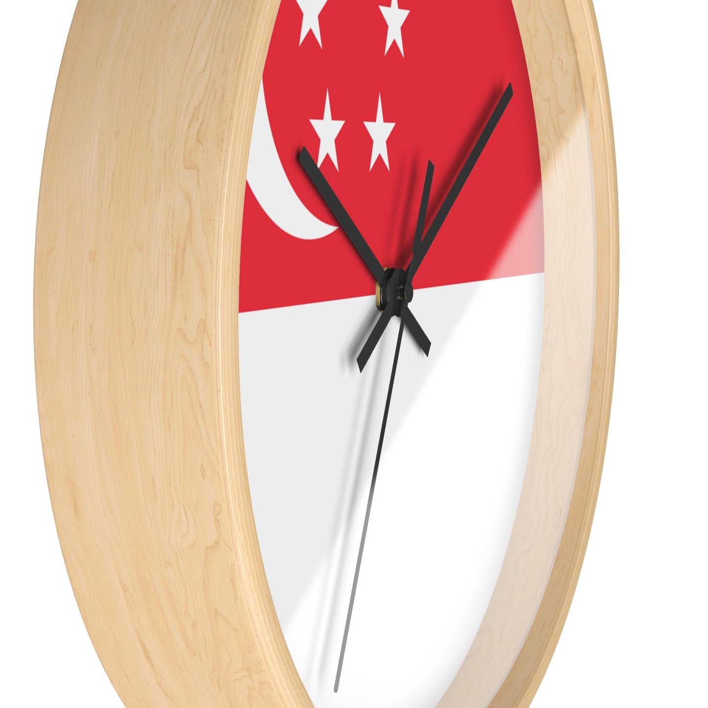Singapore Flag Wall Clock - Perfect Home Decor for National Day Celebrations