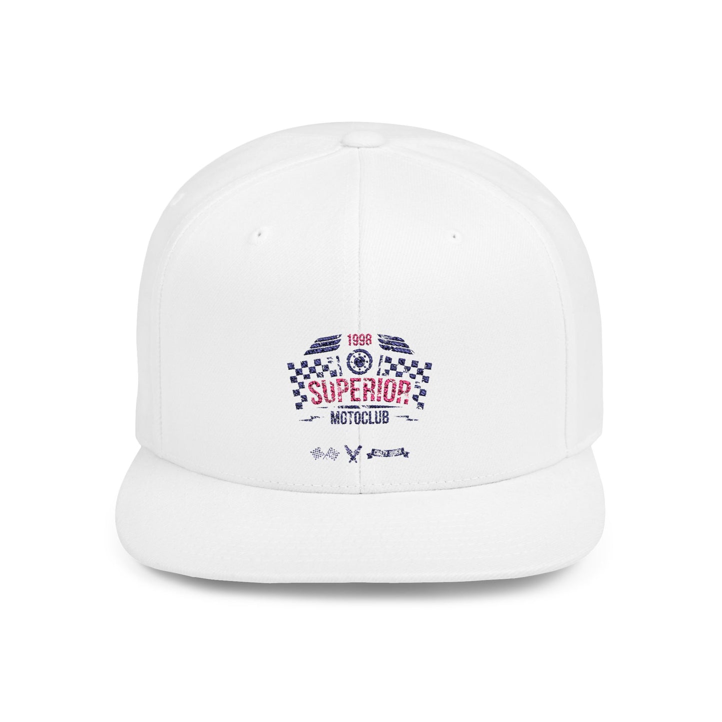 Vintage Superior Motorcycle Club Flat Bill Snapback Hat