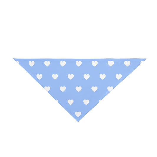 Love Heart Pattern Pet Bandana - Cute Puppy Accessory