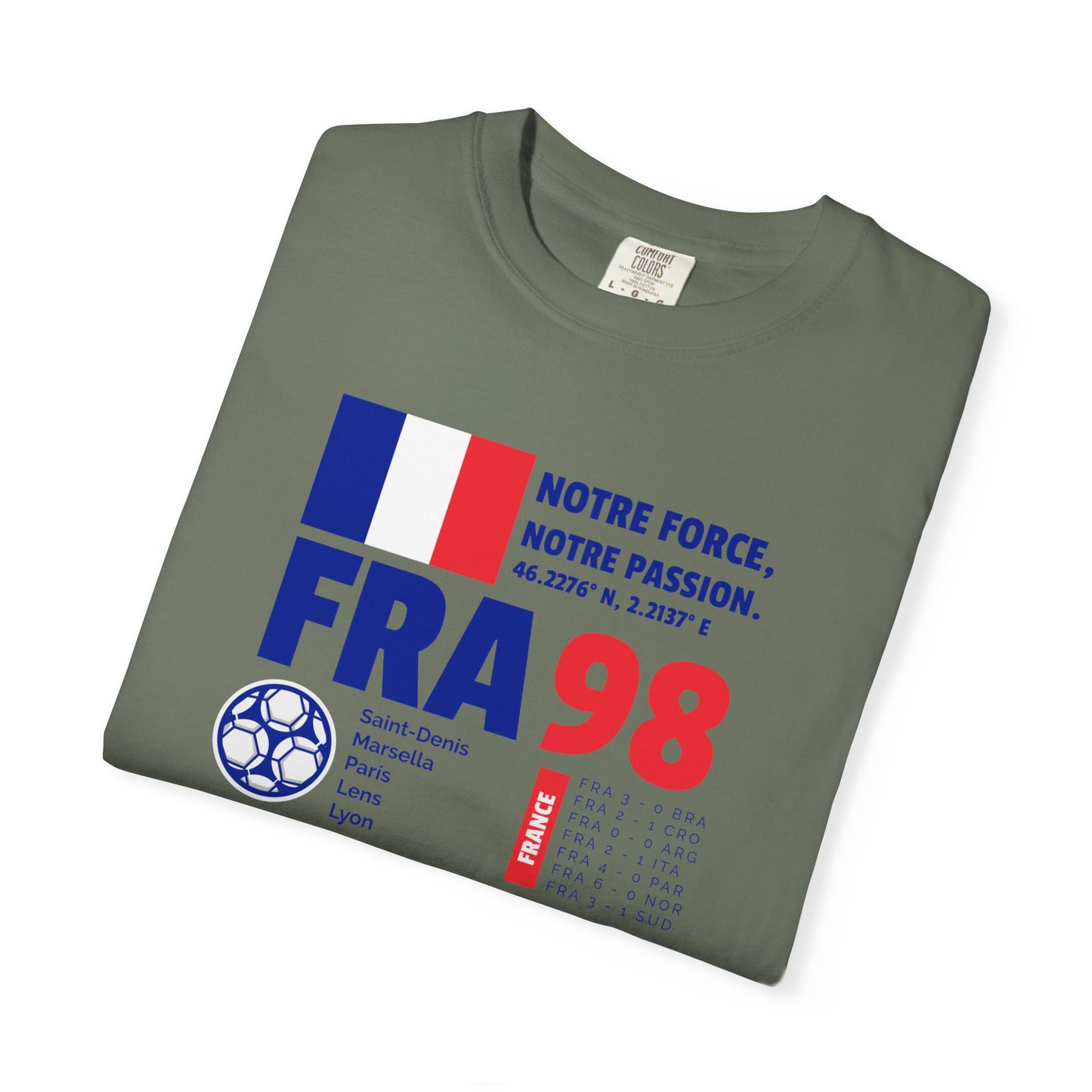 Unisex T-shirt France 98 Victory Celebrate French Passion